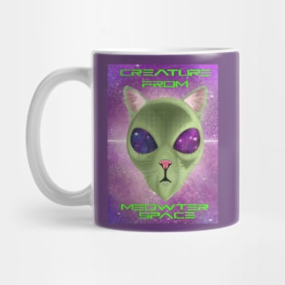 Creature from meow-ter space w/ galaxy eyes Mug